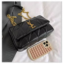 A bolsa feminina em couro Lumi  Modelo  Mini Shoulder Matelassê com Alça de Corrente